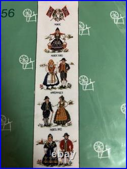 Vtg Eva Rosenstand Bellpull Family Names counted Cross Stitch Kit13-356
