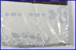 Vtg Paragon Cross Stitch King Quilt Top Kit COUNTRY BASKET Stamped Pearl Russo