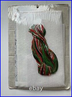 Vtg SANTA-SAUR Dinosaur Christmas Stocking Counted Cross Stitch Kit #87209 NEW