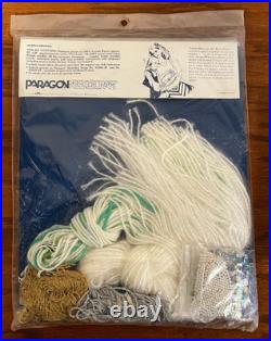 Vtg Tree of Peace Paragon Needlecraft Kit #6429 Embellished Christmas NOS 1978