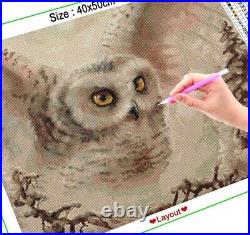 White Owl Diamond Painting DIY Design Embroidery House Portrait Wall Decorations