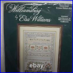 Williamsburg by Elsa Williams Counted Cross Stitch Kit Sampler The Chase New