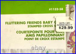 Winnie the Pooh Fluttering Friends Baby Quilt Cross Stitch Kit Disney Sealed NEW