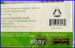 Winnie the Pooh Fluttering Friends Baby Quilt Cross Stitch Kit Disney Sealed NEW