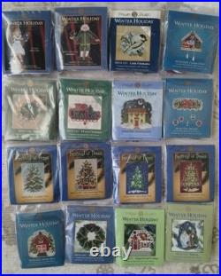 Winter Holiday MILL Hill Bead & Treasure Cross Stitch Kit Lot Of 16 Kits Lot III