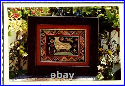 With threads Linen Kitted Cross Stitch Goode Huswife 1807 Sheep OOP RARE