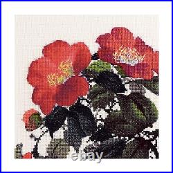 Xiu Crafts Counted Cross Stitch Kit Camellia 2031802 17'' x 21'' Orient