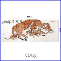 Xiu Crafts Counted Cross Stitch Kit Five tigers 2031602 23'' x 48'' Ori